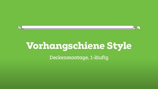 mömax Montageanleitung  Vorhangschiene Style 1läufig Deckenmontage [upl. by Hartmunn]