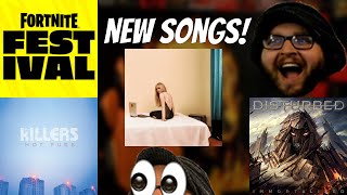 New Fortnite Festival Songs The Killers Disturbed and more [upl. by Sanfourd]