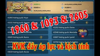 🔴KVK 1960  1960 Vs 2605 Vs 1093 Cuộc chiến đầy căng thẳng  rok riseofkingdomsgames gamegames [upl. by Mazlack]