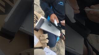 unboxing new hp fold laptop  digital pc macbook hplaptop [upl. by Rye26]