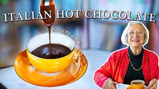 Creamy Italian Hot Chocolate  Kitchen on the Cliff with Giovanna Bellia LaMarca [upl. by Hafeenah660]