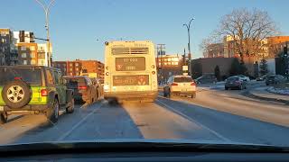 Short Driving Tour on Henri Bourassa Montreal [upl. by Vidda]