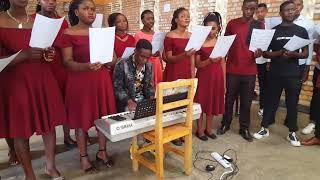 Chorale le Bon Berger IPRC KITABI singing Sanctus by BICAMUMPAKA Thomas [upl. by Sarchet]