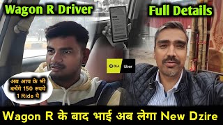 Wagon R Driver Earning in Ola Uber  Suzuki Wagon R full Details  WagonR ola drivers income [upl. by Silvester]