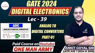 Analog to Digital Converters Part01  Digital Electronics  GATE 2024  Ankit Goyal [upl. by Bibbye]