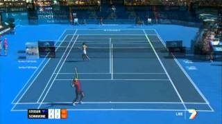 S Stosur v F Schiavone Highlights Womens Singles First Round Sydney International 2012 [upl. by Etnovaj964]