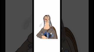 Mr Bean The Monalisa Portrait Version Desktop Drawing  Funny Drawing meme mrbean monalisa [upl. by Lairret]