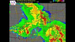 EAS Timeline 100 Mph Winds and Derecho Strike Downtown Tulsa Oklahoma  NOAA Weather Radio [upl. by Kantor]