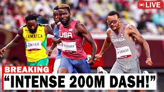 EPIC BATTLE Noah Lyles vs Andre De Grasse in the 200m Dash [upl. by Schellens]