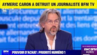 AYMERIC CARON ETEINT LE PLATEAU DE BFM et ça fait plaisir à écouter [upl. by Nhor]