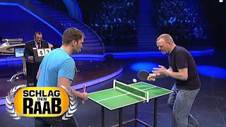 MiniTischtennis Showdown  Raab vs Andreas  Spiel 12 Schlag den Raab 40 [upl. by Akenahc547]