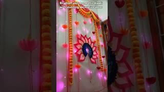 Diwali decoration creative ideas diwali diwalidecoration festiveseason festivevibesdiwali2024 [upl. by Critchfield]