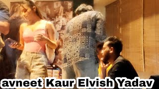 Elvish Yadav With avneet Kaur Doing Masti at Shilpa Shetty New Movie Sukhee 😍😍 [upl. by Asiruam]