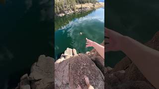 CLIFF JUMPING INTO GLASSIEST WATER EVER [upl. by Yremrej846]