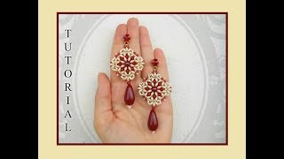 Tutorial Orecchini RENEE by Burzy Creazioni e Semplici Bijoux  handmade earrings DIY [upl. by Loy]