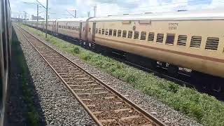 Rajdhani express Vs local train race 🔥🏍️🐎 [upl. by Damita]