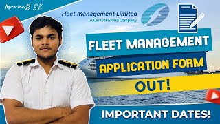 Fleet Management DNS Sponsorship Application Form Out  August 2024  MarineR Sk [upl. by Atiuqad]