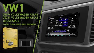 iDatalink Maestro VW1  Installation tutorial for Volkswagen Atlas  DoubleDin Radio Replacement [upl. by Reivaj]