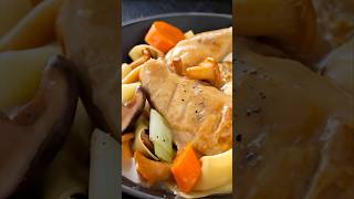 Blanquette de poulet au vin jaune  shorts recette cuisine tutorial [upl. by Nnaik]