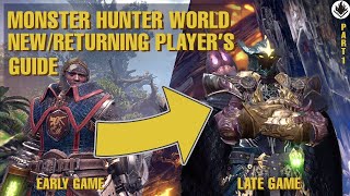 Monster Hunter World Beginner  Returning Players Guide 2021 [upl. by Aramad422]