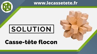 Solution CasseTête Flocon [upl. by Lhadnek]