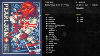 Pearl Jam  Zurich 06232022  Full Live Show  Hallenstadion Switzerland [upl. by Doscher]