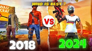 Finally 2018 Raistar Vs 2024 Raistar 🤯🔥Raistar Handcam Gameplay🤯 Must Watch  Garena Free Fire Max [upl. by Carma222]