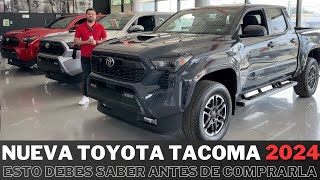 Toyota Tacoma 2024  ¡No la compres antes de ver este video [upl. by Thorlay670]