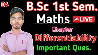 Bsc 1st sem  chapter  Differentiability book differential calculus by Rahul valiya lec 4 [upl. by Scheers201]