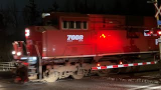 Detour CPKC Grain Train 330 Campbellville Ontario January 27 2024 [upl. by Zipnick]