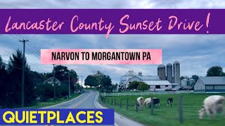 Lancaster County Sunset Drive Narvon to Morgantown Pennsylvania [upl. by Keldon]