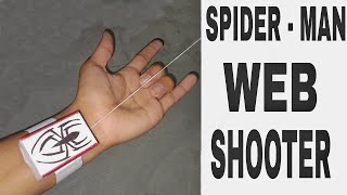 How to make SPIDERMAN WEB SHOOTER at home  Marvel Fan [upl. by Yak747]