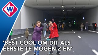 Duizenden mensen lopen door gloednieuwe tunnel [upl. by Patricio]