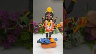 Part2 Kaali shiv murti with clay ✨ handmade claycrafts navratri claymurti [upl. by Akino]