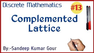 Complemented Lattice  Discrete Mathematics in Hindi [upl. by Thar549]