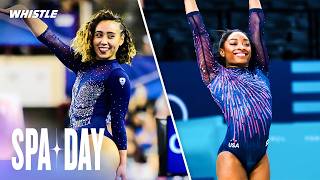 Katelyn Ohashi Called Simone Biles After VIRAL Floor Routine [upl. by Horlacher]