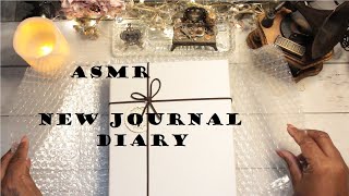 ASMR  New Vintage Journal Diary  No Talking  Vintage Paper Sounds  Tingles  4K [upl. by Purpura]