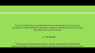 Muslim law I The sources of Islamic law [upl. by Reffinnej]