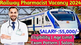 Railway Pharmacist Recruitment 2024Railway Pharmacist Vacancyrailway pharmacist [upl. by Laekim182]