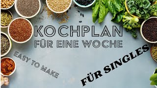 Genussvoll Single – Dein Wochenplan für kulinarische Freiheit Für den 07102024 bis 13102024 [upl. by Suehtomit602]