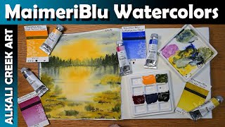 MaimeriBlu Watercolors and the Khadi Fat Book  so fun [upl. by Atiuqes138]