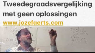 1236 Hoe los je Tweedegraadsvergelijking met geen oplossingen op  met elektronische oefening [upl. by Ajiram305]