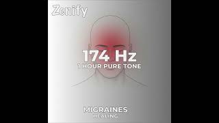 174 Hz Pure Tone  Migraines Healing [upl. by Trevlac]