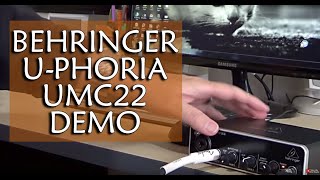 Behringer UPHORIA UMC22 Audio Interface Test with guitar  EdwinE [upl. by Alba]