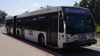 Ride On CATA 2020 Nova Bus LFS Artic 6017 on Rt 31 Brody amp East Neighborhoods to Brody Complex [upl. by Errised]