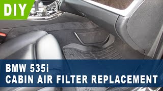 BMW 535i Cabin Air Filter Replacement  2011 2012 2013 2014 2015 2016 [upl. by Pelagi361]