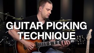 Basic Guitar Picking Technique  Lead Guitar Lesson 2 [upl. by Ahsinhoj]