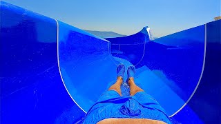 Blue Race Water Slide at Maxeria Blue Didyma Hotel [upl. by Nnire326]