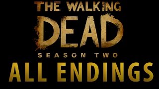 The Walking Dead Season 2  EVERY ENDING All 7 Endings [upl. by Naillimixam]