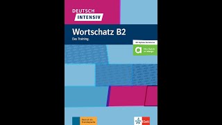 Deutsch intensiv Wortschatz B2  Ernst Klett Verlag  Glossar und Wortliste für Kapitel 1 [upl. by Hrutkay]